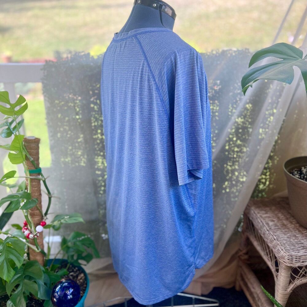 All in Motion XXL 2XL Heathered Blue Athletic Athleisure Shirt - Picture 5 of 6